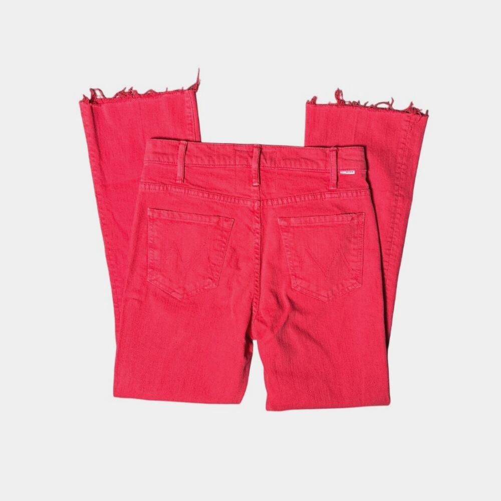 MOTHER Superior Hustler Ankle fray high rise Jeans